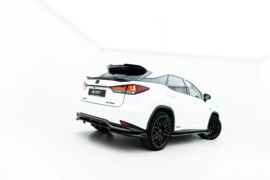 Maxton Design Achtersplitter (met verticale stangen) Lexus RX Mk4 Facelift + Lexus RX F-Sport Mk4 Facelift
