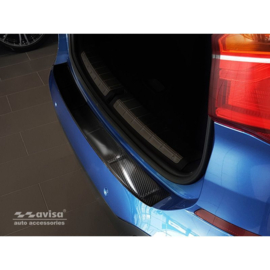 Echt 3D Carbon Achterbumperprotector passend voor BMW X1 F48 M-Pakket 2015-2022