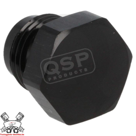 Aluminium blind plug D06 - Zwart