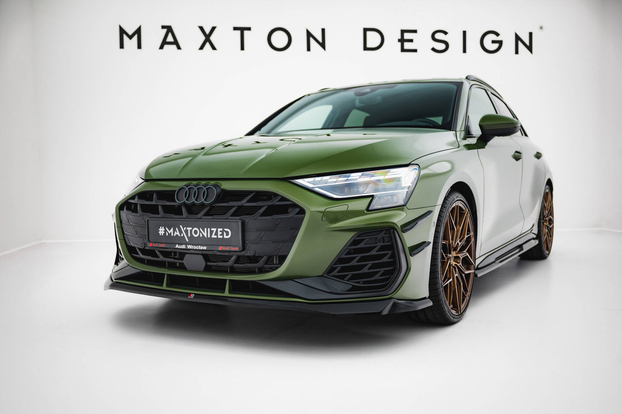 Maxton Design Frontsplitter V.2 Audi S3 Sportback / A3 S-line Sportback 8Y Facelift