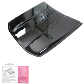 Oneway Motorkapluchtinlaat (Scoop) passend voor Volkswagen Amarok MK1 2010-2022 & Nissan Navara D40 2005-2010 - Glanzend zwart