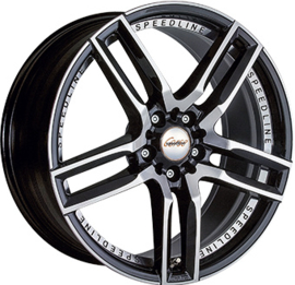 SPEEDLINE SL1 18inch 8,0j 5/112 ET35 Naaf 76mm Zwart Glans / Gepolijst