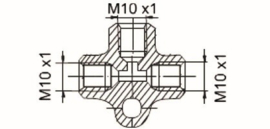 T-stuk M10