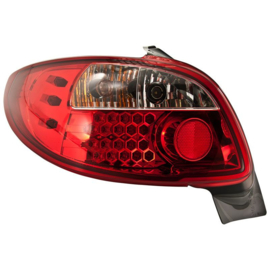 Set LED Achterlichten passend voor Peugeot 206 excl. CC/SW - Rood/Helder