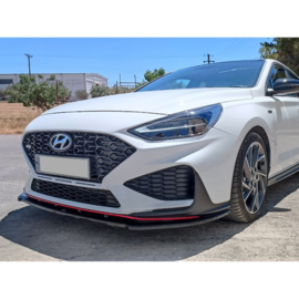 Voorspoiler passend voor Hyundai i30 III N/N-Line Hatchback/Fastback Facelift 2020- (ABS Glanzend zwart)