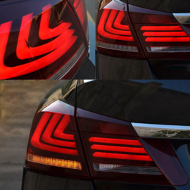 VLAND LED-achterlichten voor 2013-2015 Honda Accord met sequentiële richtingaanwijzers Kleur: Rood gerookt