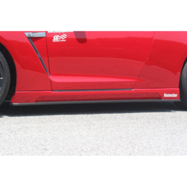 Chargespeed Sideskirts passend voor Nissan GT-R R35 BottomLine (FRP Zwart)