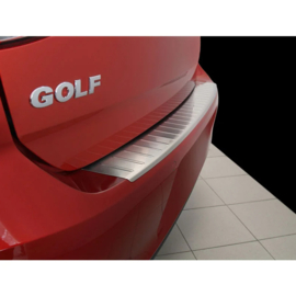 Avisa RVS Achterbumperprotector passend voor Volkswagen Golf VII 3/5 deurs 2012-2017 & FL 2017-2019 – Zilver