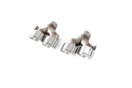 Maxton Design ACHTERPANEEL + MILLTEK SPORTUITLAAT AUDI RS3 SPORTBACK 8V FACELIFT (Polished Tips)