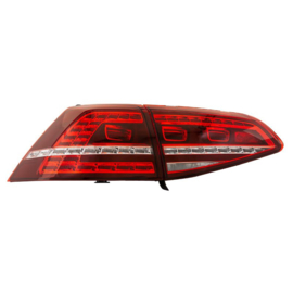 Set GTi-Look LED Achterlichten passend voor Volkswagen Golf VII 2012-2017 excl. Variant - Rood/Smoke - incl. Dynamic Running Light