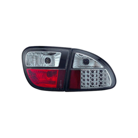 Set LED Achterlichten passend voor Seat Leon 1M 1999-2005 - Zwart