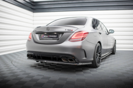 Maxton Design Achtersplitter (met verticale stangen) Mercedes-AMG C63 Sedan / Estate W205 Facelift