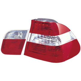 Set Achterlichten passend voor BMW 3-Serie E46 Sedan 1998-2001 - Rood/Wit/Rood (4-delig)