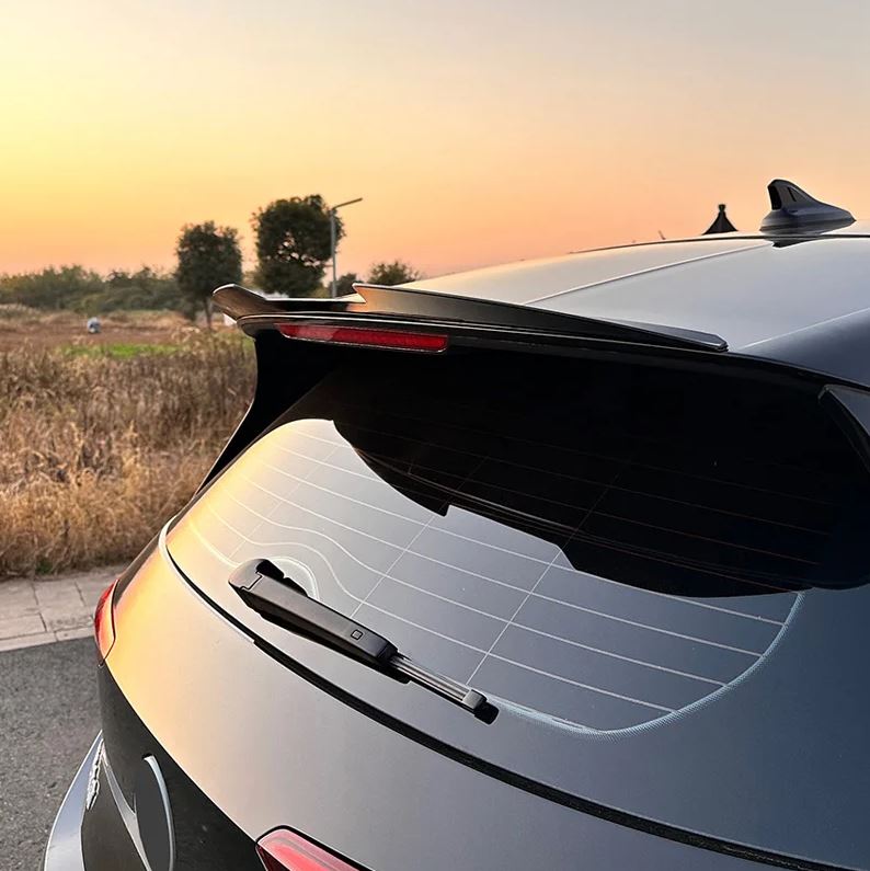AutoStyle Dakspoiler (Spoiler Cap) passend voor Volkswagen ID.3 2020- (ABS Glanzend zwart)