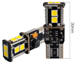 Simoni Racing T10 10-LED Lampen 'Canbus No-Polarity' - High Brightness Superwhite - Set à 2 stuks