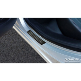 Zwarte RVS Instaplijsten passend voor Peugeot 508 Sedan & SW 2011-2014 & FL 2014-2018 - 'Special Edition' - 4-delig
