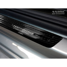 3D Zwart Carbon Instaplijsten passend voor Volkswagen Arteon 2017- 2-delig - 'Performance'