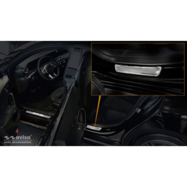 RVS Instaplijsten passend voor Mercedes CLS II Shooting Brake (X118) 2019- 2-delig (achterdeuren)