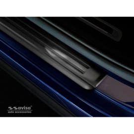 Zwart RVS Instaplijsten passend voor Seat Tarraco 2019- 'Lines' - 4-delig