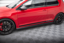 Maxton Design ZIJKANTEN DIFFUSERS VW GOLF Mk7 GTI CLUBSPORT Gloss Black