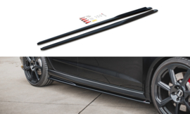 Maxton Design SIDESKIRTS DIFFUSERS V.2 AUDI RS3 8V SPORTBACK FACELIFT Gloss Black