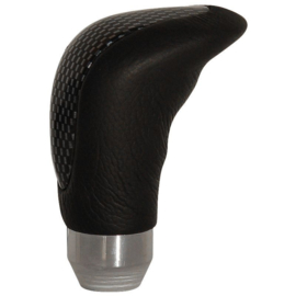 Simoni Racing Pookknop Grip - Carbon/Zwart Leder