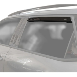 DGA Zijwindschermen (Achter) passend voor Volkswagen Golf VI HB 5-deurs 2008-2012 (2-delig) (Smokegrey)