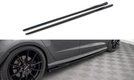 Maxton Design SIDESKIRTS DIFFUSERS AUDI S3 / A3 S-LINE SPORTBACK 8V FACELIFT Gloss Black