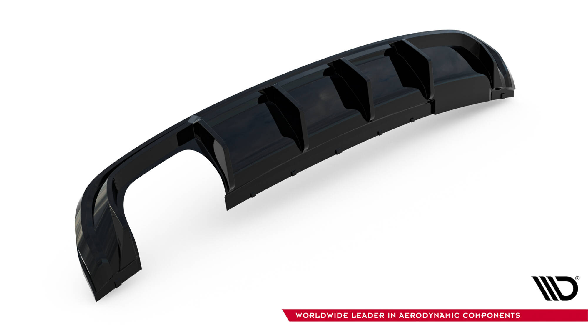 Maxton Design Achterspoiler Audi A3 S-Line Sportback 8V (uitvoering met dubbele uitlaat aan één kant)