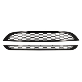 Zwarte Grills passend voor BMW New Mini R50/R52/R53 2001-2006 (boven+onder)