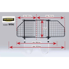 Saunders Universeel Hondenrek W-Wire 41cm->