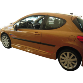 Sideskirts passend voor Peugeot 207 2006- 'Type A' (ABS)