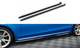 Maxton Design SIDESKIRTS DIFFUSERS V.4 AUDI A4 / A4 S-LINE / S4 B8 Gloss Black