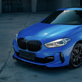 Oneway Voorspoilerlip passend voor BMW 1-Serie F40 M-Pack/M135i 2019- - Glanzend zwart