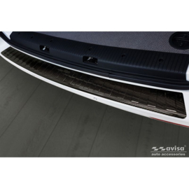 Echt 3D Carbon Achterbumperprotector passend voor Volkswagen transporter T5 2003-2015 & T6 2015-2010 & T6.1 2020-2022 'Ribs'