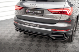 Maxton Design Achtersplitter (met verticale spijlen) Audi Q3 S-Line F3