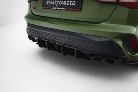 Maxton Design Street Pro-achterdiffuser Audi S3 Sportback 8Y Facelift