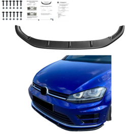 Oneway Voorspoilerlip passend voor Volkswagen Golf VII HB/Variant R/R Line 2013-2016 – Versie 3 – Glanzend zwart