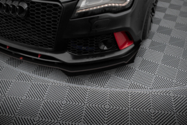 Maxton Design Street Pro Frontsplitter + Flaps Audi A7 RS7 Look C7