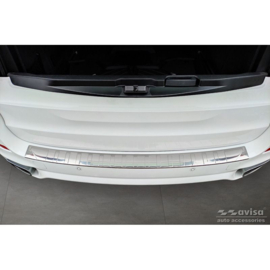 RVS Achterbumperprotector passend voor BMW X5 F15 2013-2018 met M-Pakket 'Ribs'