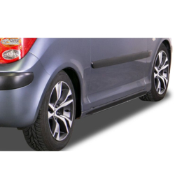 Sideskirts passend voor Peugeot 1007 2005- 'Slim' (ABS)