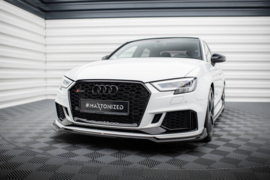 Maxton Design VOORSPLITTER V.4 AUDI RS3 SEDAN 8V FACELIFT Gloss Black