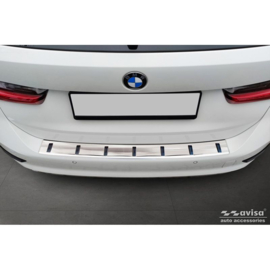 RVS Achterbumperprotector passend voor BMW 3 Serie (G21) Touring 2019-2022 'STRONG EDITION'