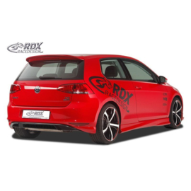Achterskirt 'Diffusor' passend voor Volkswagen Golf VII HB 3/5-deurs 2012- 'GTI-Look' excl. GTi/GTD (PUR)