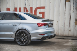 Maxton Design ACHTERZIJSPLITTERS V.2 AUDI S3 SEDAN 8V FACELIFT Gloss Black