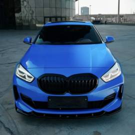 Oneway Voorspoilerlip passend voor BMW 1-Serie F40 M-Pack/M135i 2019- - Glanzend zwart