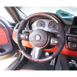 CarbonWorks Suede/Carbon Steering Wheel BMW M