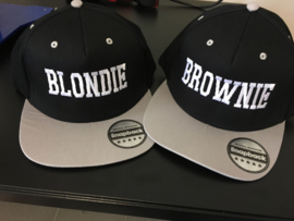 Blondie & Brownie Cap zwart/grijs