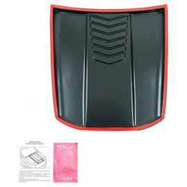 Oneway Motorkapluchtinlaat (Scoop) passend voor Volkswagen Amarok MK1 2010-2022 & Nissan Navara D40 2005-2010 - Matzwart