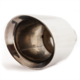 Simoni Racing Uitlaatsierstuk Rond/Schuin RVS - Ø114xL210mm - Montage ->60mm